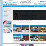 Screen shot of the Southern Spas & Saunas website.