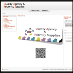Screen shot of the Quality Agency & Regency Supplies website.