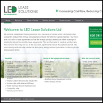 Screen shot of the Led Lease Solutions Ltd website.