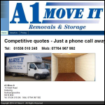 Screen shot of the A1 Move It website.