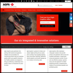 Screen shot of the Agfa Graphics website.