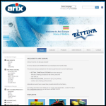 Screen shot of the Arix Europe Ltd website.