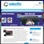 Screen shot of the Colorific Solutions Ltd website.