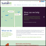Screen shot of the Sustainit Solutions Ltd website.