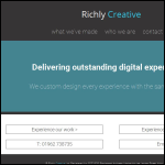 Screen shot of the Richly Creative Ltd website.