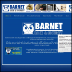 Screen shot of the Barnet Lock & Security website.
