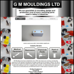 Screen shot of the G M Mouldings Ltd website.