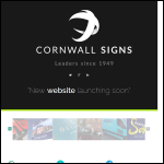 Screen shot of the Cornwall Signs website.