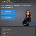 Screen shot of the CRB Check Online website.