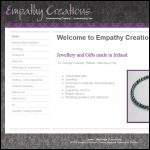 Screen shot of the Empathy Creations website.