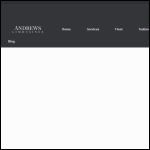 Screen shot of the Andrews Limousines London website.