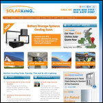 Screen shot of the Solarking Uk website.