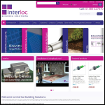 Screen shot of the Interloc Building Solutions website.