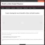 Screen shot of the South London Carpet Cleaners website.