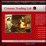 Screen shot of the Chinese Catering Equipment website.