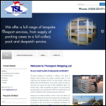 Screen shot of the Thompson Shipping Ltd Fa Hawkins Transport Ltd website.
