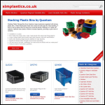 Screen shot of the Simplastics Ltd website.