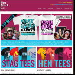 Screen shot of the The T-shirt Company website.