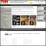 Screen shot of the TVH Industrial Products website.