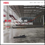 Screen shot of the Hbs Ltd website.