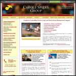 Screen shot of the Carole Spiers Group website.
