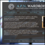 Screen shot of the Apn Wardrobes website.