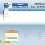 Screen shot of the T & T Timber Merchants Ltd website.