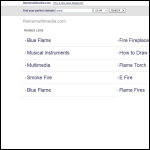Screen shot of the Flame Digital Designers website.