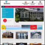 Screen shot of the Reliance Home Improvements website.