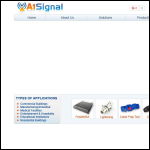 Screen shot of the A1 Signal website.