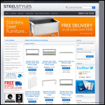 Screen shot of the Stainless Steel Cleanroom Furniture website.
