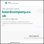 Screen shot of the Board Company website.