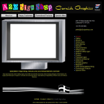 Screen shot of the A2Z Sign Shop website.