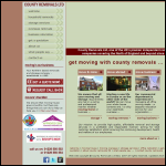 Screen shot of the County Removals Ltd website.