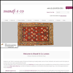 Screen shot of the Sharafi & Co website.