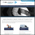 Screen shot of the Niblock Logistics website.
