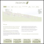 Screen shot of the Deer Park Hall Conference Centre website.