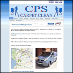 Screen shot of the Cps Carpet Clean website.