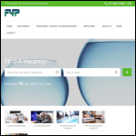 Screen shot of the F4P Recruitment Consultancy website.