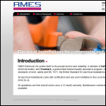 Screen shot of the Rmes Electrical Ltd website.