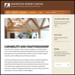 Screen shot of the Chichester Joinery Ltd website.