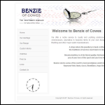 Screen shot of the Benzie of Cowes website.