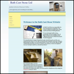 Screen shot of the Bath Cast Stone Ltd website.