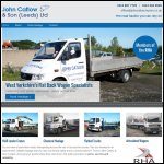 Screen shot of the John Catlow & Son (Leeds) Ltd website.