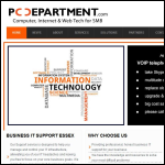 Screen shot of the PC Department Ltd website.