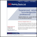 Screen shot of the Naphtha Plastics Ltd website.