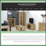 Screen shot of the Quay Oak & Pine Furniture Ltd website.