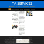 Screen shot of the TA Services website.
