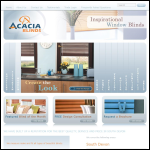 Screen shot of the Acacia Blinds website.