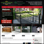 Screen shot of the Gate Creations website.